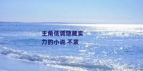 主角低调隐藏实力的小说 不装